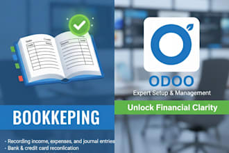 do bookkeeping, accounting in odoo and google sheets