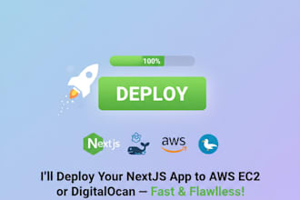dockerize next js project and deploy into server ec2 AWS gcp vps