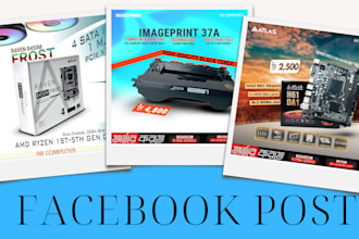 create scroll stopping facebook post designs
