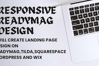 build a modern portfolio or landing page in readymag