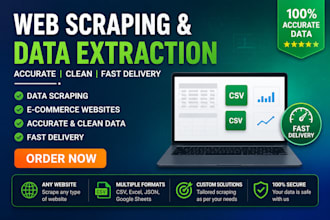 web scraping data mining and data extraction for any website