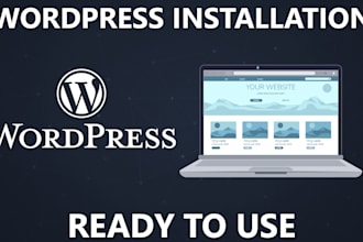 install and configure a ready to use wordpress website