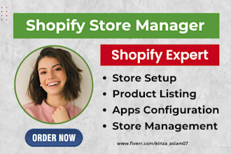 manage your shopify store, shopify store manager