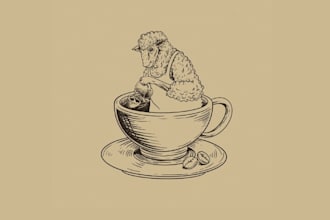 design coffee shop roasting cafe education logo