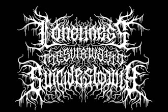 design dj metal edm music band logo