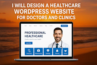 build healthcare medical website, hospital clinic homecare dental care we