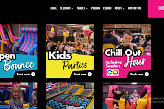 build bounce house website party rental 360 photobooth holiday event website