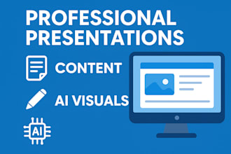 design engaging presentations,  content, and  ai visuals