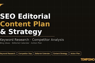 create your SEO editorial plan with keyword research