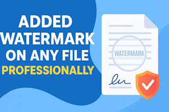 added watermark on any file professionally