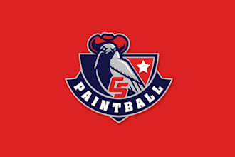 design classic surprising paintball store logo please