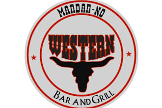 design attractive western bar grill logo
