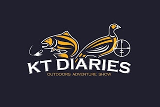 design wonderful kt diaries or hunting logo