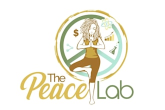 design creative eye catching  peace lab logo