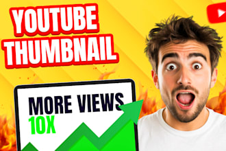 design amazing and attractive youtube clickbait thumbnails