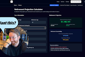 build a fast, modern landing page with financial calculator