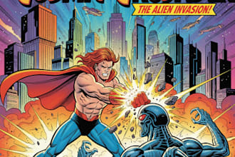 do comic book illustration graphic novel cover art cartoon