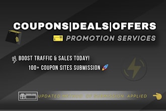 do coupon code submission or deals discounts promotion on 100 best websites