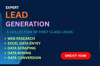 do b2b lead generation web research for any country