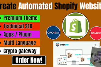 build shopify website dropshipping store design wholesale2b modalyst salehoo