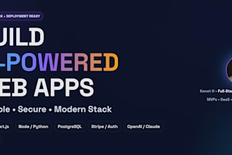 build your custom web app or website with ai integration