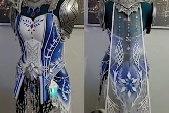 model and print armor fabric armor wearable cosplay commission custom sewing