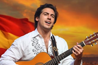 be your male singer and songwriter in spanish and english