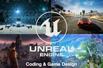 do unreal engine game development, game creation, prototyping and character ue5