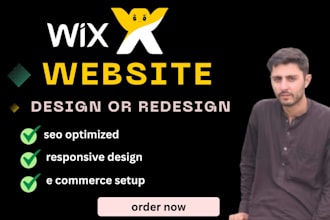 design, redesign or update wix websites