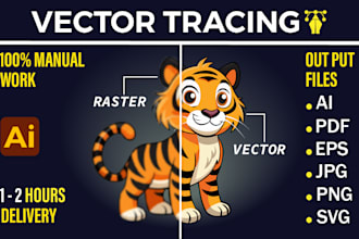 redraw and convert logo to vector manually