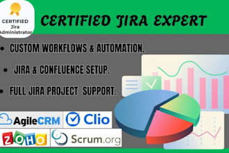 develop custom agile CRM systems and scrum workflows asana, clickup and notion
