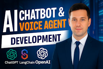 build ai chatbot, voice agent or ai assistant using chatgpt, langchain, openai