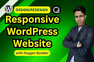design, redesign wordpress website with oxygen builder