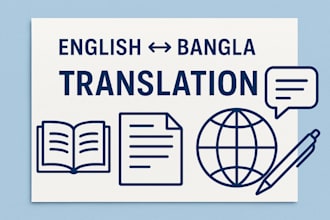 deliver accurate and natural english to bangla translations