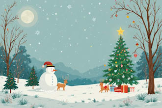 christmas book illustration children story book illustration