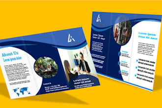 design modern and stylish business flyers, brochures and cards