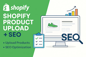 upload and optimize shopify products for SEO