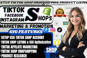 fix tiktok shop manage tik tok dropshipping tiktok shop  ads product listing