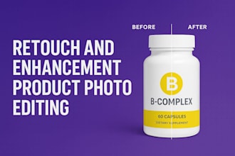 retouch and enhancement product photo editing