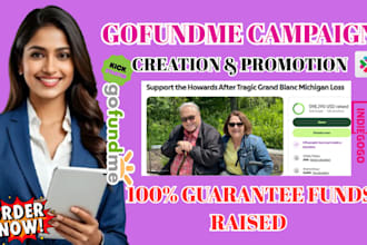 attract 5m real donors for gofundme, kickstarter campaign to raise funds