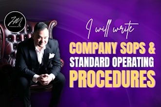 write sops and operations manuals in english and arabic