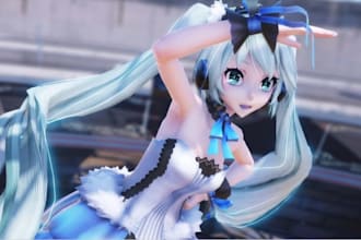 create, edit, rig or fix mmd model, 3d model, vrchat, vrm, vroid, sfm, koikatsu