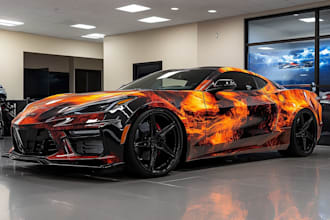 draw car wrap design, vehicle wrap design, van wrap design