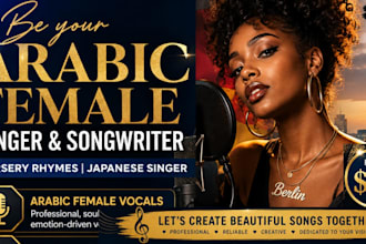 be your arabic pop singer, arabic vocalist, songwriting