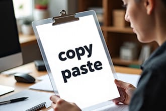 do very well copy paste work for you