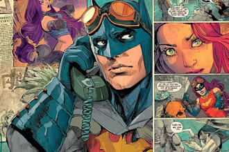 do illustration for comic book cover character poster