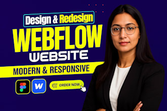 design, redesign, develop webflow website, webflow landing page, webflow expert