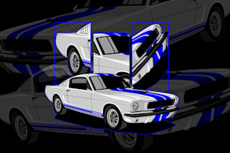 make a vector of your car or vehicle