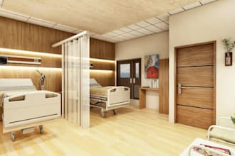 make 2d floor plan, commercial interior design, dental, medical clinic render