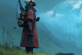 draw fantasy concept landscape illustrations